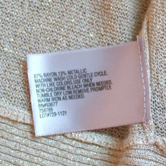 Worthington | Champagne Cardigan | Quartered Sleeve Sweater - Picture 3 of 6